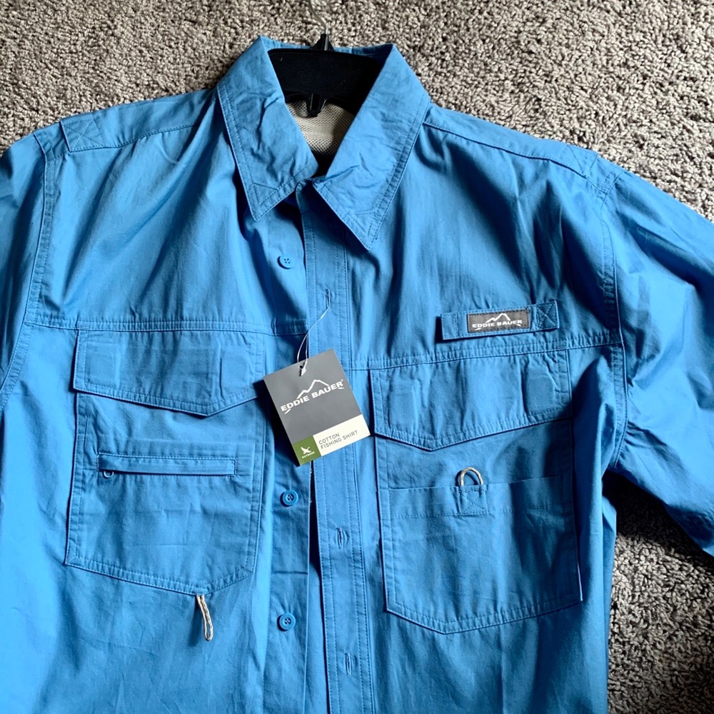 Eddie Bauer fishing shirt bosch Limited edition